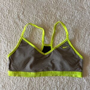Nike Sports Bra with Neon Accent